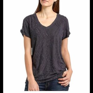 Peace & Pearls Black Eyelash Tee